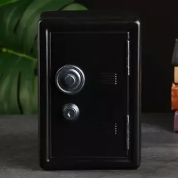 Копилка для денег «Сейф», гипс, чёрный, 121018 см