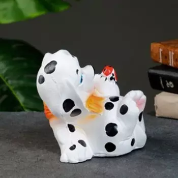 Копилка "Щенок ботаник №1" далматинец, гипс