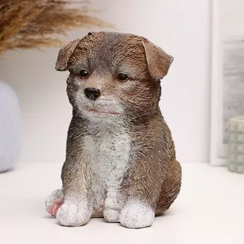 Копилка "Щенок" рыжий, 16см