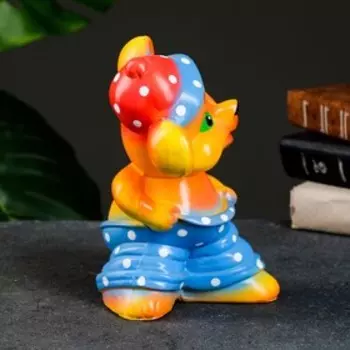 Копилка "Скромняга" синий, 15х20х12см