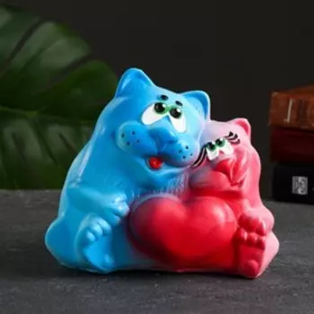 Копилка "Сладкая парочка №1" розово-голубая, 23х20х20см