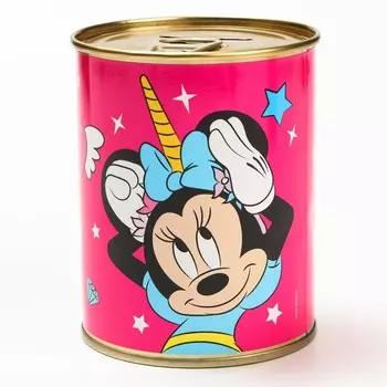 Копилка металлическая, 9.5 см 7.5 см 7.5 см «Следуй за мечтой», Минни Маус