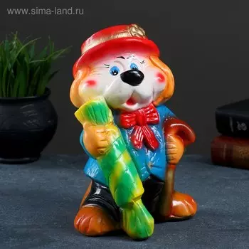 Копилка "Собака с конфеткой" 23см МИКС