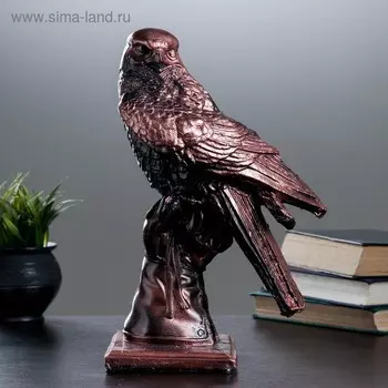 Копилка "Сокол на перчатке" медь, 35х21см