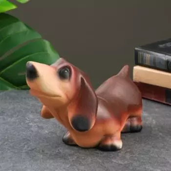 Копилка "Такса" коричневая, 25х12х15см