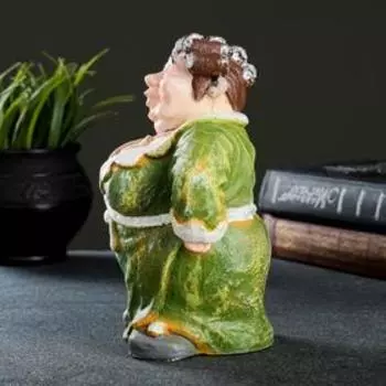 Копилка для денег «Теща в зелёном халате», гипс, 1297 см