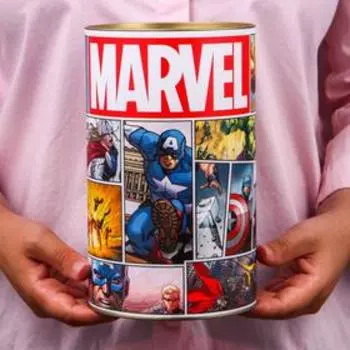 Копилка металлическая, 20.5 см 12 см 12 см, XXL MARVEL, Мстители