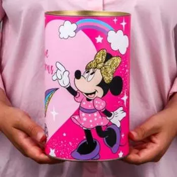 Копилка металлическая, 20.5 см 12 см 12 см, XXL «На приключения, развлечения и вкусняшки», Минни и Единорог