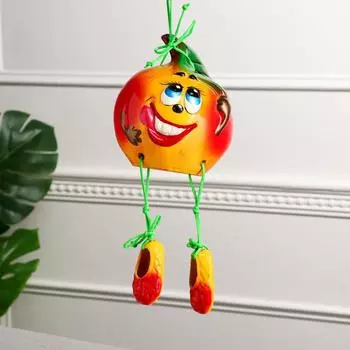 Копилка "Яблочко", жёлтая, 21 см