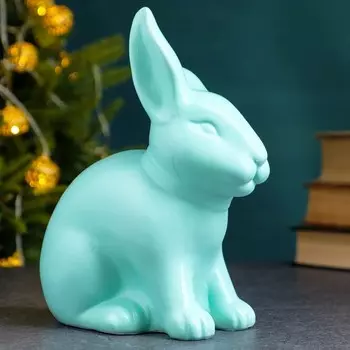 Копилка "Зайчик гладкий" мятный, 19см