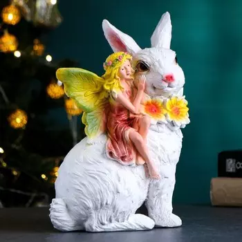 Копилка "Зайчик с феей" 19х11х26см