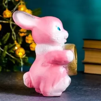 Копилка "Зайчик с монеткой" 13х14х20см МИКС