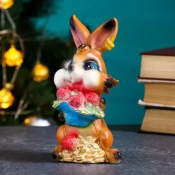 Копилка "Зайчик с золотом" 18см