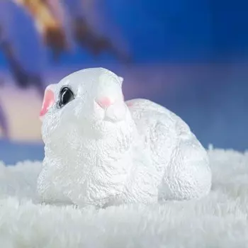 Копилка "Зайчик сидит" белый, 12х19х13см