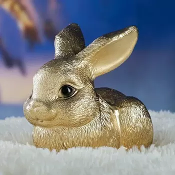 Копилка для денег «Зайчик», гипс, золотой, 191116 см