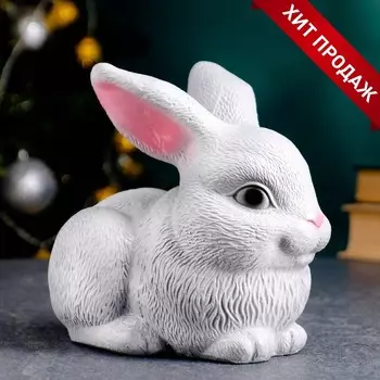 Копилка "Зайчонок" 20х10х17см серый