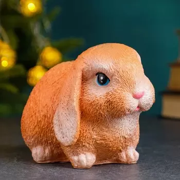 Копилка "Зайчонок" рыжий, 10см