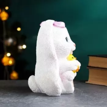 Копилка "Зайка с цыпленком" 12х16х18см