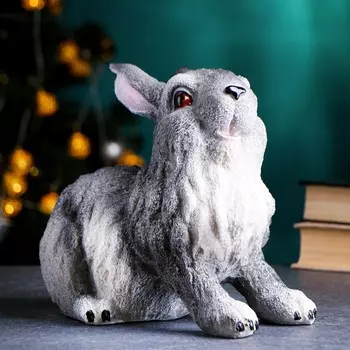 Копилка "Заяц" серый, 25х15х22см