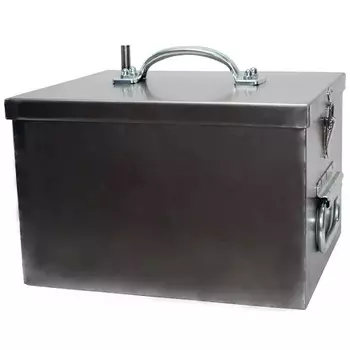 Коптильня горячего копчения «УЗБИ» «Чудо» КНГ-1 МИНИ, 31х26х20 см, чёрный металл