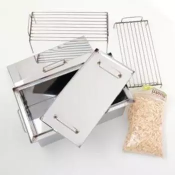 Коптильня "Крышка Домиком" 40х20х20см, сталь 2мм