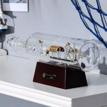 Корабль сувенирный «Гондола», в бутылке, микс 6,5 × 27 × 9 см