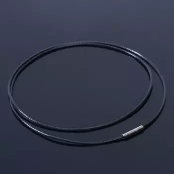 Корейская вощёная нить, 45 см, d=1мм, цвет чёрный