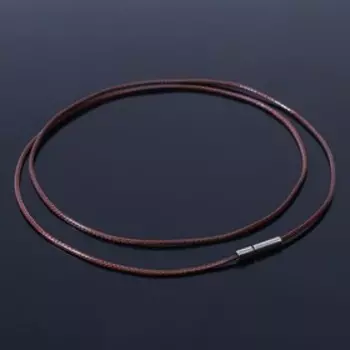 Корейская вощёная нить, 45см, d=1мм, цвет коричневый