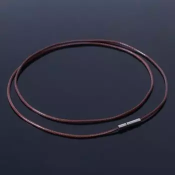 Корейская вощёная нить, 55см, d=1мм, цвет коричневый
