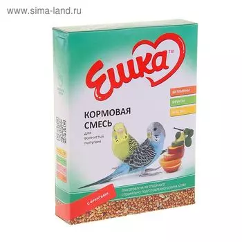 Корм «Ешка» для волнистых попугаев, с фруктами, 500 г