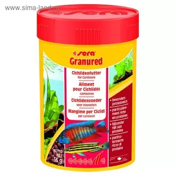 Корм Sera Granured для плотоядных цихлид, 100 мл, 55 г