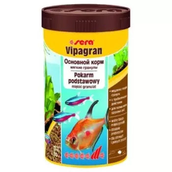Корм Sera Vipagran для рыб, основной, в гранулах, 250 мл, 80 г