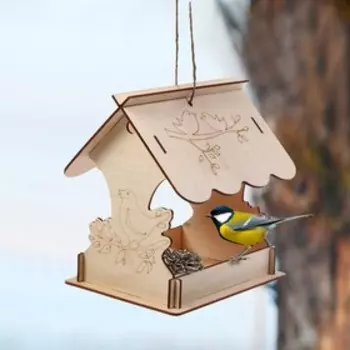 Кормушка для птиц «Птичка на ветке», 19 21 21 см, Greengo