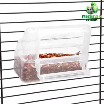 Кормушка для птиц внешняя, 11.55.29.2 см матовый пластик