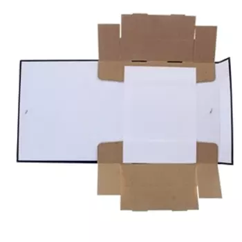 Короб архивный А4 на завязках, 70мм, бумвинил, картонный клапан, МИКС