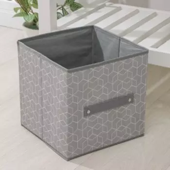 Короб стеллажный для хранения Доляна «Фора», 252525 см, серый