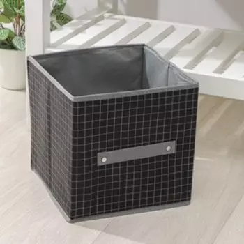 Короб стеллажный для хранения Доляна «Кло», 252525 см, чёрный