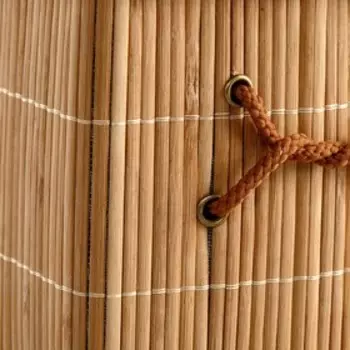 Короб для хранения, с крышкой, складной, 20×20×20 см, бамбук