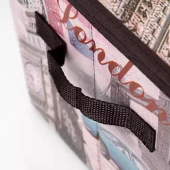 Короб стеллажный для хранения с крышкой «Страны», 382525 см, дизайн МИКС