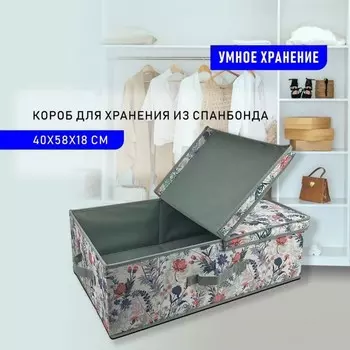 Короб для хранения с крышкой SUPRA NWB-1581, 40х58х18 см