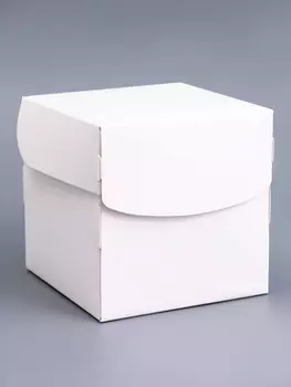 Коробка для 1 капкейка, белая,101010 см