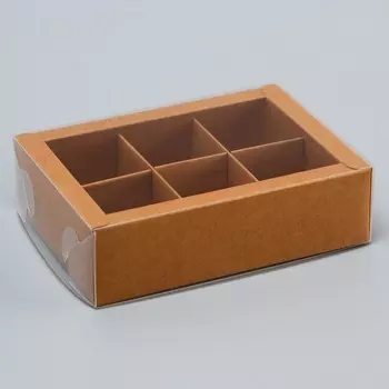 Коробка для 6 конфет, 13.79.853.85 см