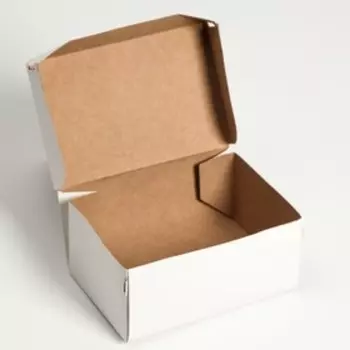 Коробка для десерта, белая, 600 мл, 15 х 10 х 7 см