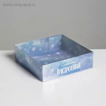 Коробка для кондитерских изделий «Пингвиненок», 12 × 12 × 3 см