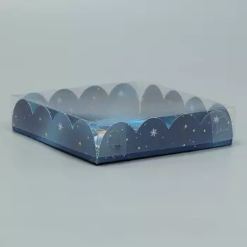 Коробка для кондитерских изделий с PVC крышкой «Мечты сбудутся», 13 13 3 см