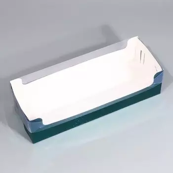Коробка для кондитерских изделий с PVC крышкой «Звёздочки», 30 х 8 х 11 см