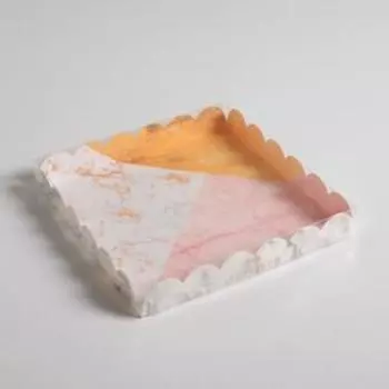Коробка для печенья, кондитерская упаковка с пластиковой крышкой, «Для тебя!», 21 х 21 х 3 см