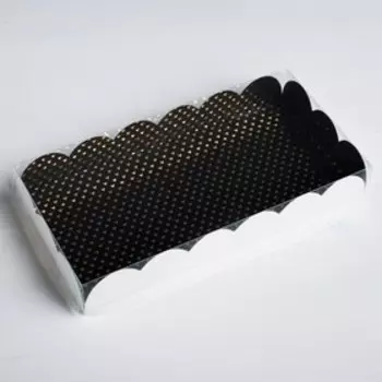 Коробка для печенья, кондитерская упаковка с пластиковой крышкой, Love you, тиснение, 21 х 10.5 х 3 см