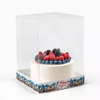 Коробка для кондитерских изделий «Новый год: Снежный город», 15 х 15 х 20 см
