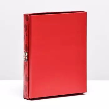 Коробка для конфет, бордовая, "Я тебя люблю" 12 шт, 19 х 15 х 3,6 см